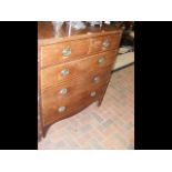 A 19th century mahogany chest of drawers