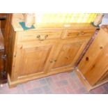 A pine sideboard