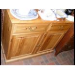 A pine sideboard