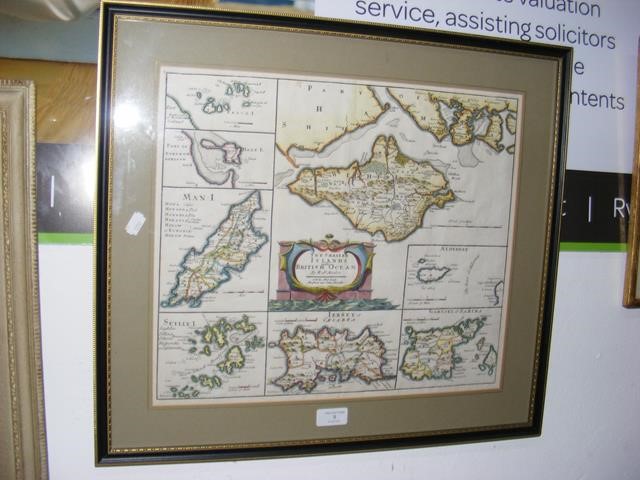 ROBERT MORDEN - antique hand coloured map of 'The