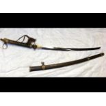 An antique Japanese Katana sword with 64cm blade, a deco