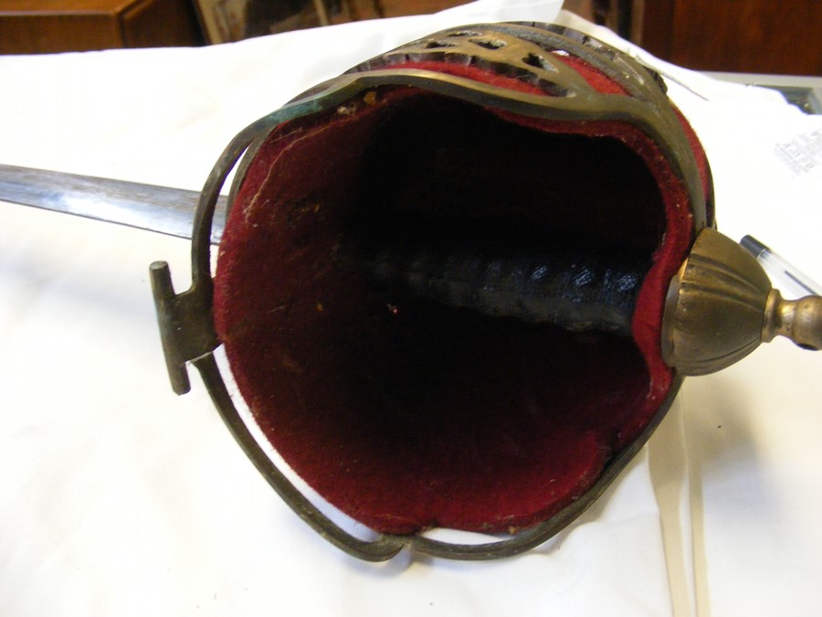 An old sword with metal hand guard, together with - Image 18 of 22