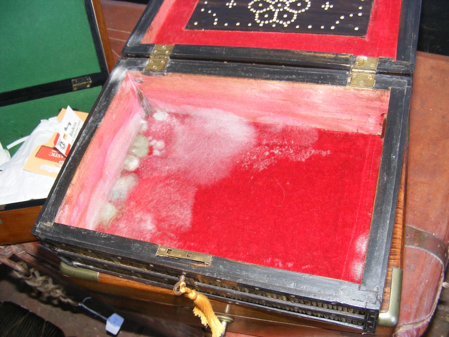 A rosewood writing slope, quill work box and one o - Image 6 of 13