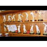 A selection of Endurance Limited cricketer ornamen