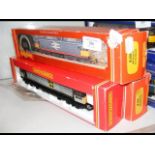 A boxed Hornby diesel locomotive, together with tw