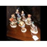 Eight Hummel figures