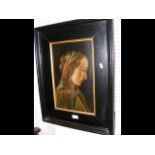 Antique painting on panel of Madonna - 39cm x 25cm