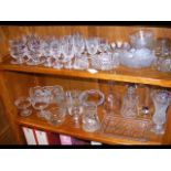 An array of Waterford Crystal port glasses and des