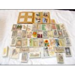 Selection of vintage cigarette cards - 45 complete