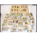 Selection of vintage cigarette cards - 45 complete