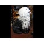 A 30cm high Beswick Sheep Dog ornament - No.2232