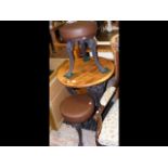 An upcycled antique cast iron bistro table and sto