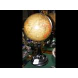 A 6" Geographia terrestrial globe on stand