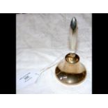 A silver handled table bell - 12cm high