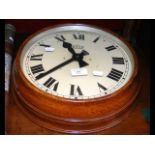 An antique Bulle electric school wall clock - 36cm
