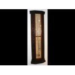 An oak cased Admiral Fitzroy barometer - height 10