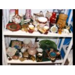 A medley of collectable ceramic and glassware, inc