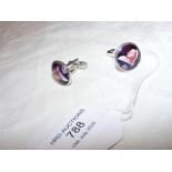 A pair of cufflinks - Queen Victoria