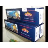 A boxed Bachmann diesel locomotive, together with