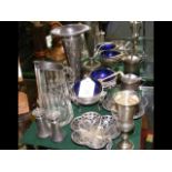 Selection of silver and silver plate