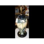 A 30cm high Moorcroft pottery table lamp