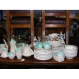 A Poole Pottery dinner and tea service together w