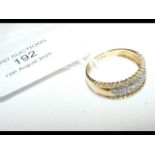 An 18ct gold diamond ring