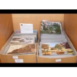 Two boxes of topographical postcards - foreign and