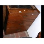 A three drawer chest