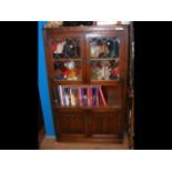 Old charm display cabinet with lead glazed doors