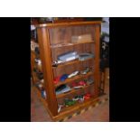 A pine four shelf open bookcase - width 93cms