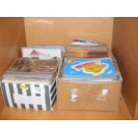Two boxes of topographical and other cards
