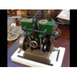 A scratch built 'live' steam engine - measuring 17