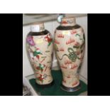 A pair of Satsuma vases - hunting scenes