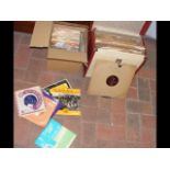Various old gramophone records, together with vari