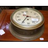 Smiths Astral ship's bulkhead clock - 24cm diamete