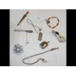 Selection of silver jewellery, etc.