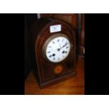 An Edwardian lancet shaped mantel clock - 26cm hig