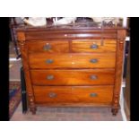 A 19th century Scottish mahogany chest of drawers