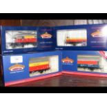 A boxed Bachmann box van, together with three othe