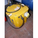 A portable transformer in yellow