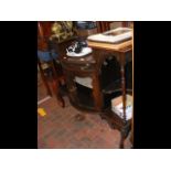 A Victorian mahogany display cabinet - width 120cm