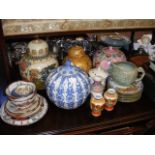A collection of Chinese ceramics, mostly reproduct