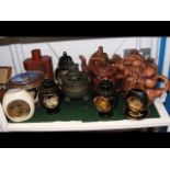A collection of Oriental ceramics together with a
