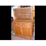 A small rustic dresser