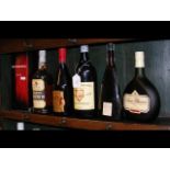 A selection of vintage apertifs, including Port an