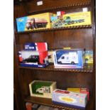 A collection of Dinky and Corgi boxed diecast vehi