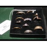 A selection of dress rings