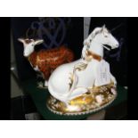 A Royal Crown Derby 'Mythical Unicorn' paperweight
