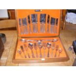 A Webber & Hill anchestor plate canteen of cutlery